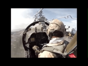 AV-8B Harrier Cockpit View: Take-Off + Vertical Landing on Aircraft Carrier