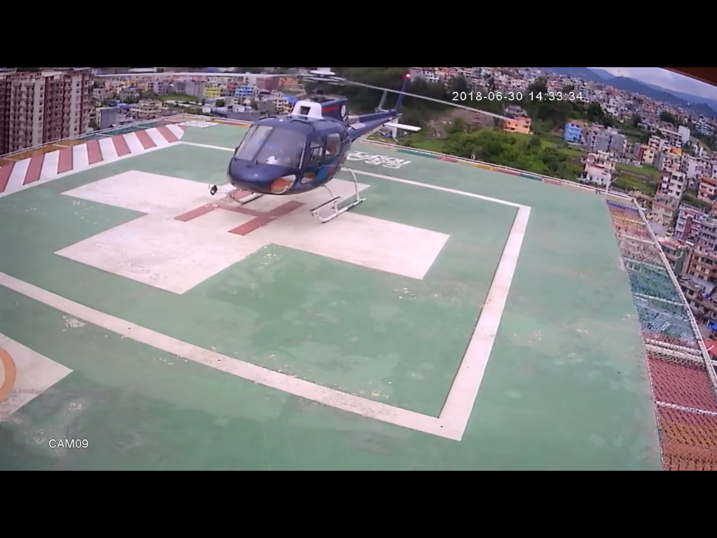 Simrik Air helicopter crash-lands at Grande Hospital