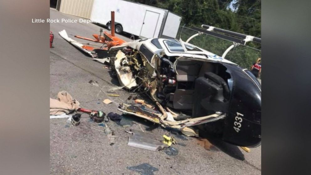 Arkansas Police Release Footage of Violent Helicopter Crash