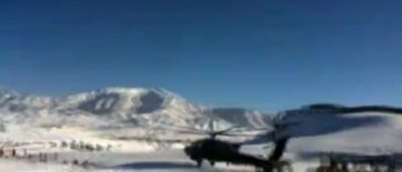 Dramatic footage shows U.S. Apache crashing in snow in Afghanistan