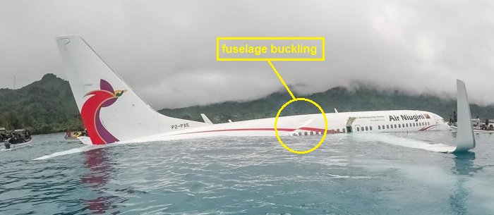 Air Niugini Boeing 737-800 lands short of airport runway and into a lagoon