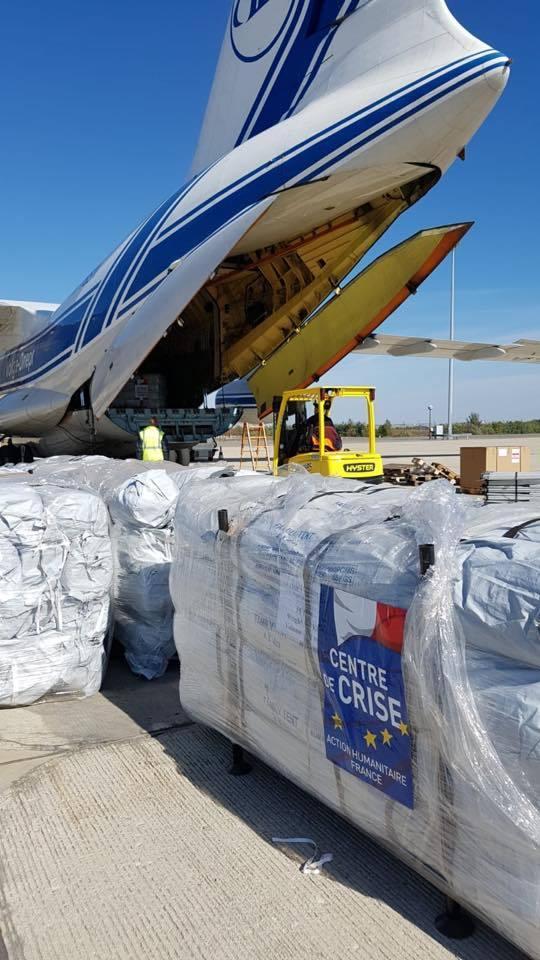 Volga-Dnepr Airlines; first of many responding airlines to deliver vital equipments for the tsunami in Sulawesi