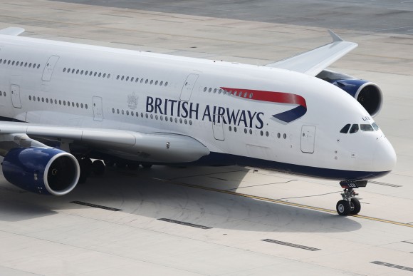 British Airways; the Airbus A380 make a return from its destination of Los Angeles to London Heathrow after engine failure