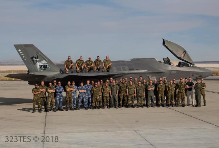 Unveiling of the Dutch F-35A with Special Tail Markings at the Edwards USAFB, California