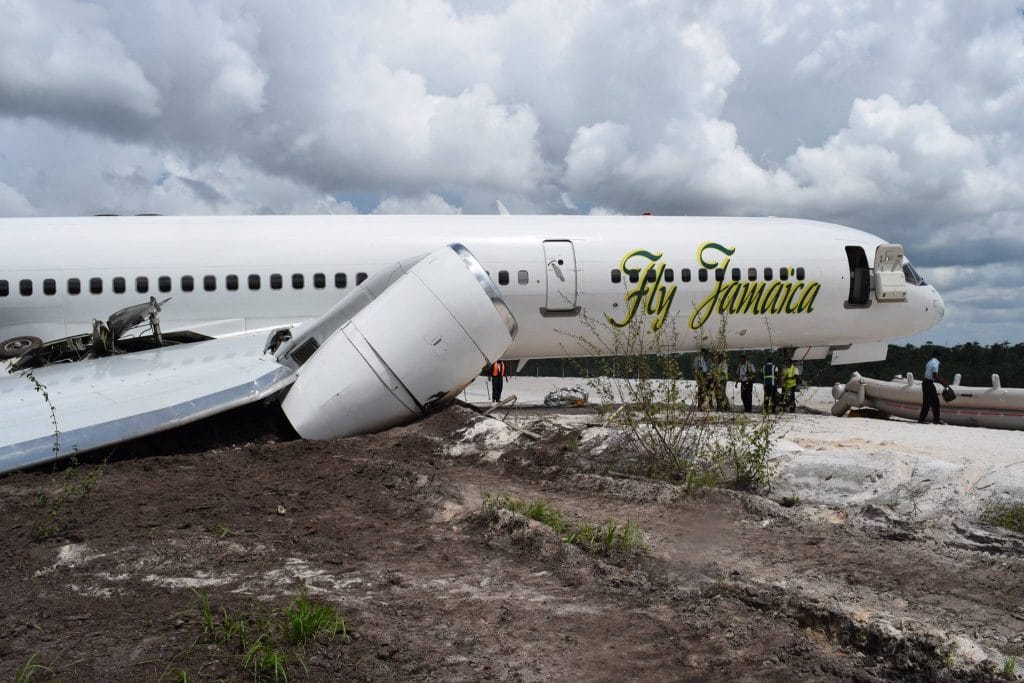 Fly Jamaica Airways; A Boeing 757 headed to Toronto returns and crash lands at Georgetown Airport