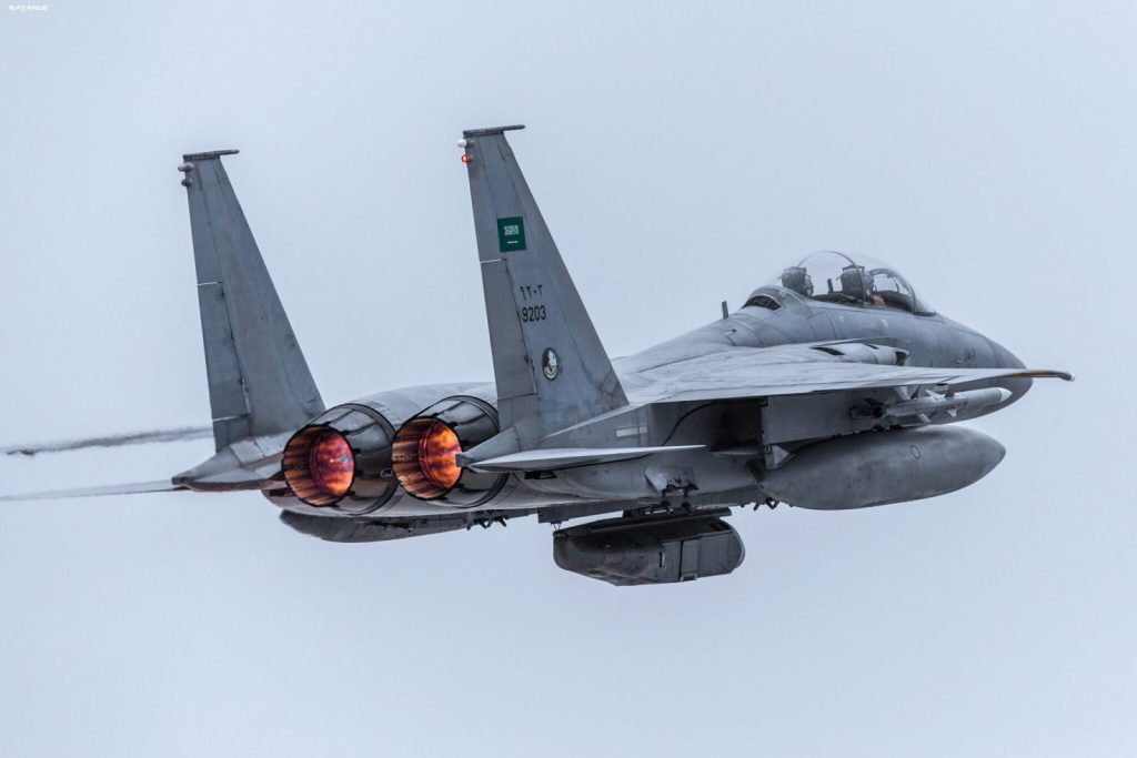 Saudi F 15S Strike Eagle With DB 110 Tactical Reconnaissance Pod | Crewdaily