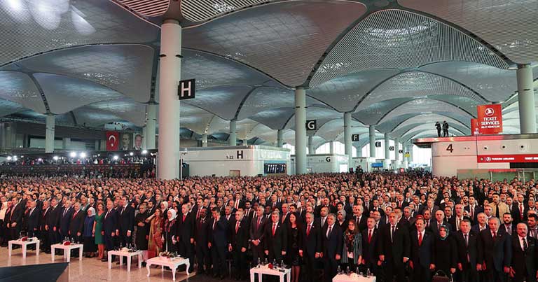 The Presidential inauguration; Istanbul Airport will be known as the world's largest airport