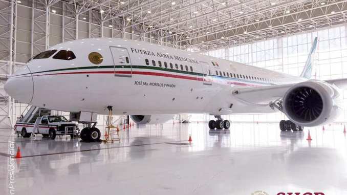 New President of Mexico on his first day as Head of State puts Mexican Air Force B787-8 Dreamliner