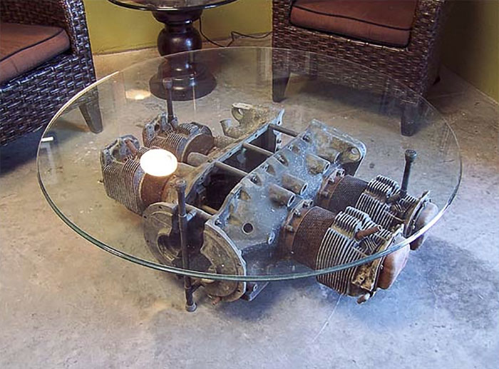 Plane Engine Coffee Table