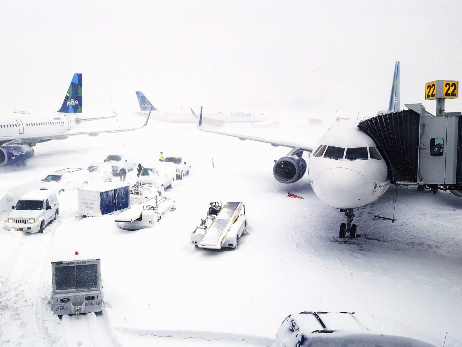 A bomb cyclone snowstorm shut down John F. Kennedy International Airport1 | Crewdaily