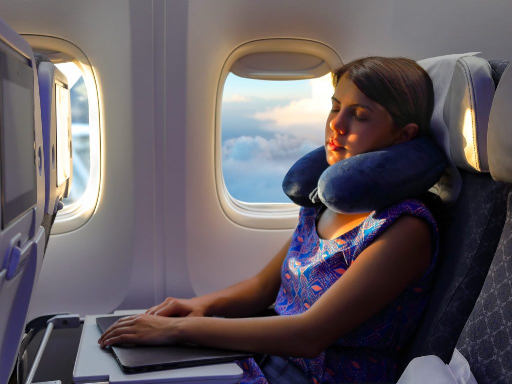 Neck Pillows on plane | Crewdaily