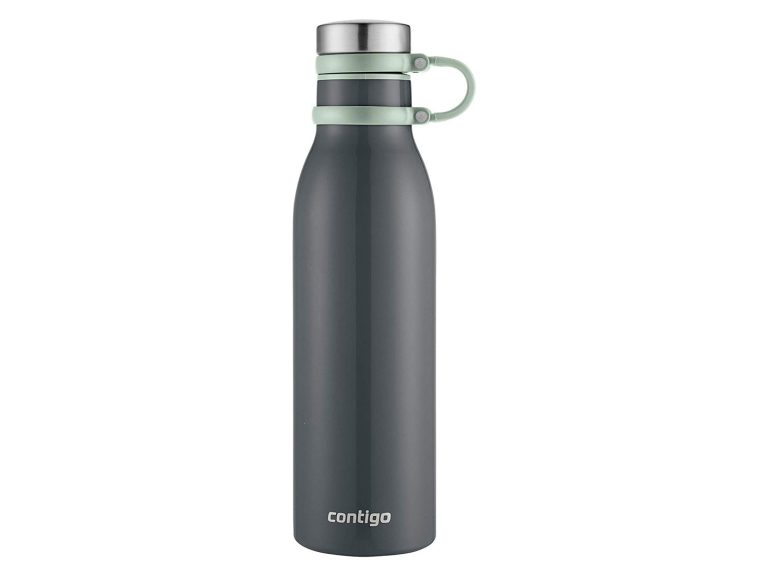 reusable water bottle on plane