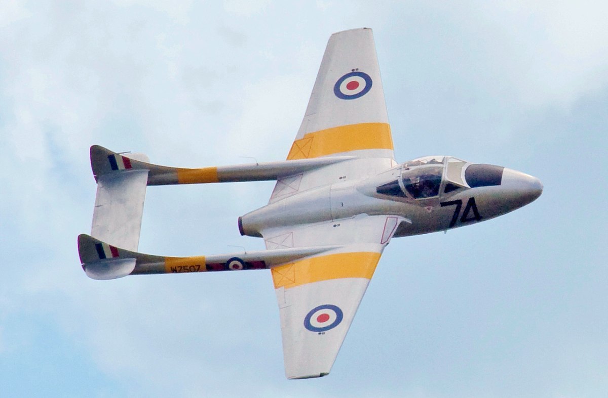 Interesting facts about the de Havilland Vampire; The Second Jet Fighter of British RAF