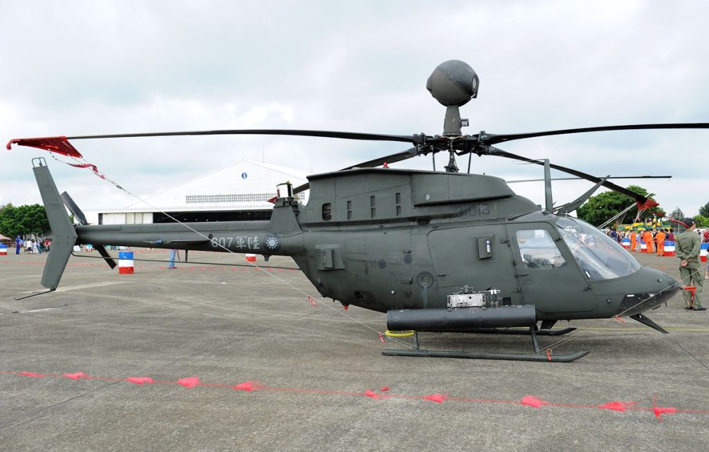 Bell OH58 Kiowa Light Observation Military Helicopter