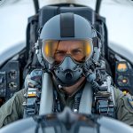 seasoned pilot confidently guiding advanced aircraft through skiestheir steady hands controls determined expression conveying expertise professionalism | Crewdaily