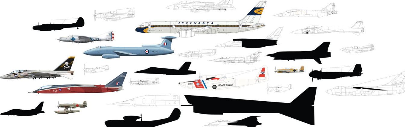 aircraft model scale size comparison chart