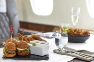 What Food is Served on Private Jets