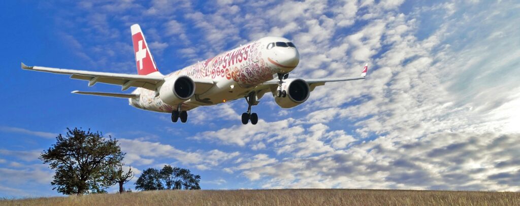 JetBlue A220-300 fleet 2026 — field, trees, plane, swiss, airbus, a220-300, grape harvest festival, landscape, clouds, light, nature, sun, chassis, engines, wing, painting, special-paint, winglets