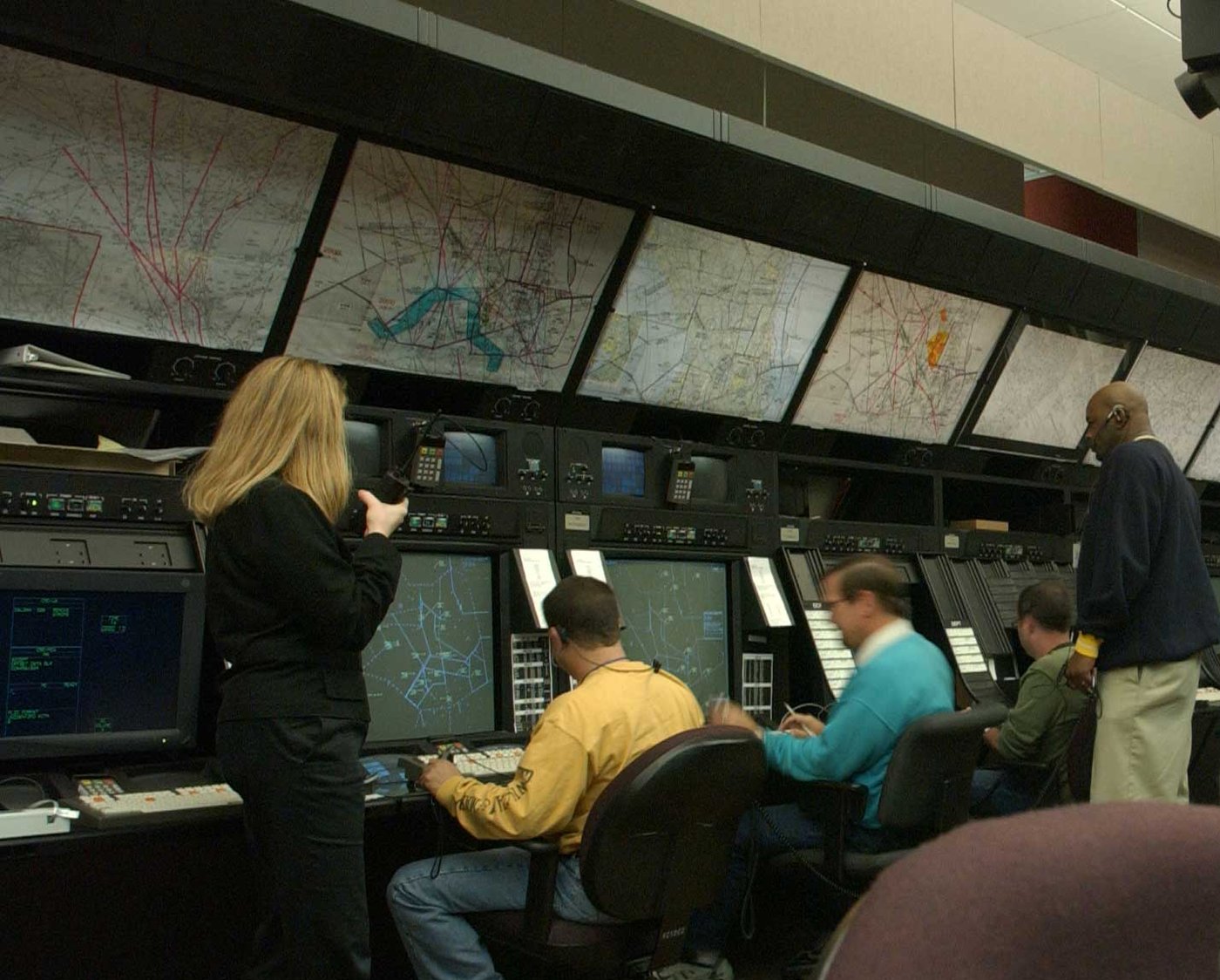 Air Traffic Controller Salary: Why the $148,080 Median Is the Least Useful Number in the Job 2 Controllers working the floor at the Washington Air Route Traffic Control Center